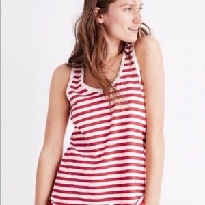 Madewell Stripe tank Sz S